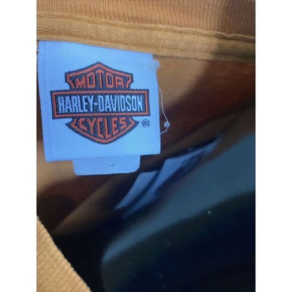Harley-Davidson Black Short Sleeved Shirt L Large LG St Charles Missouri Orange - Picture 6 of 10